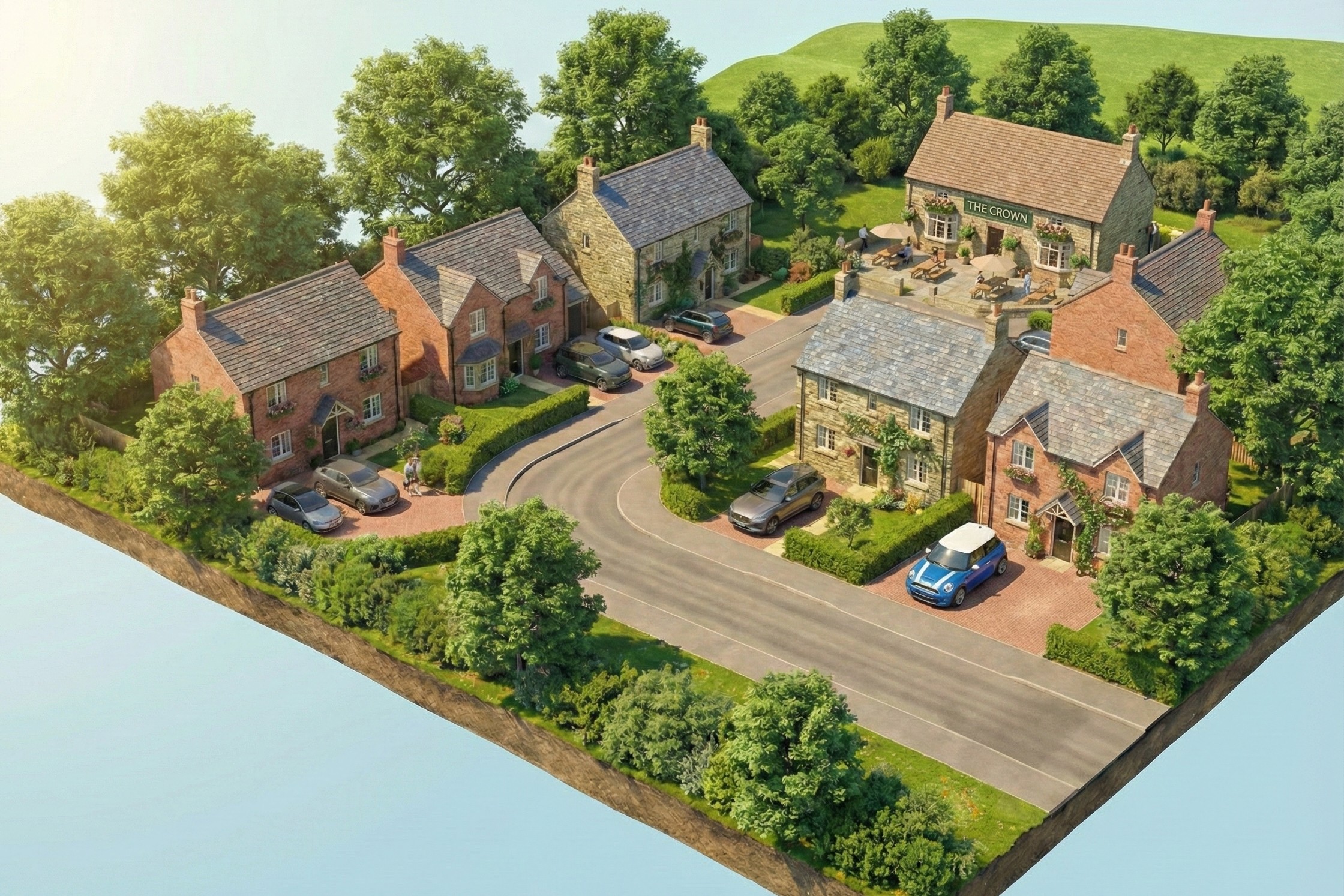 Collection and delivery illustration