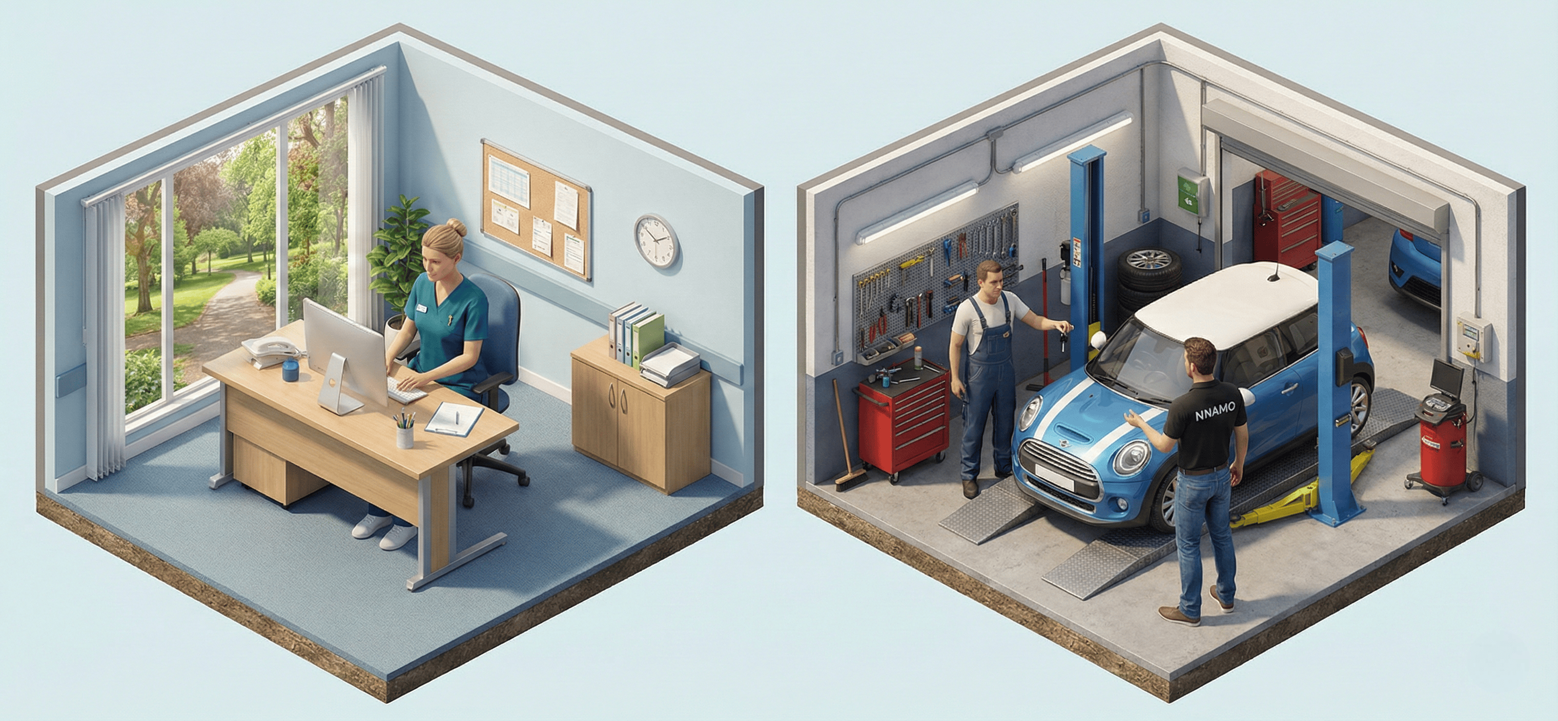 Nnamo handles pickup and return